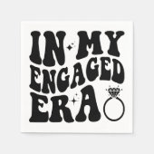 In meinem Verlobten Zeitalter Girl Verlobt Af Brau Serviette (Vorderseite)