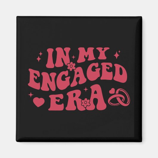 In meinem Verlobten Zeitalter Retro Bridge Jungges Magnet (Vorne)