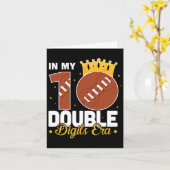 In meinen 10 zweistelligen Ära Fußball 10. Geburts Karte (Gelbe Blume)