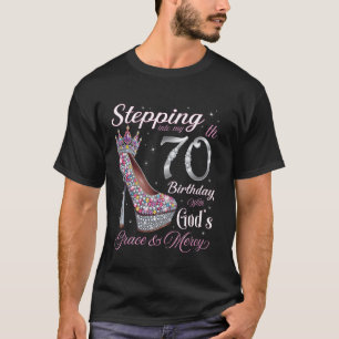 In meinen 70. Geburtstag mit Gottes Gnade & eintre T-Shirt