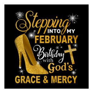 In meinen Februar-Geburtstag mit Gottes Gnade tret Poster