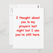 in meinen Gebeten Postkarte (Vorne/Hinten)