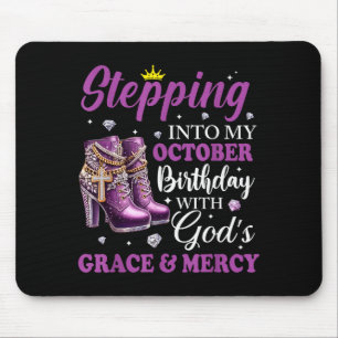 In meinen Oktober-Geburtstag mit Gottes Gnade tret Mousepad