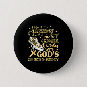 In meinen Oktober-Geburtstag treten Frauen Mädchen Button