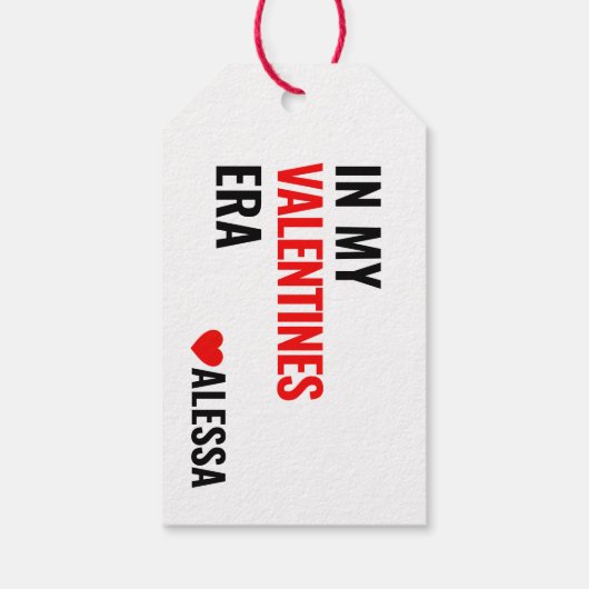 In meinen Valentinen Inspirierte Era Taylor Valent Geschenkanhänger (Rückseite)