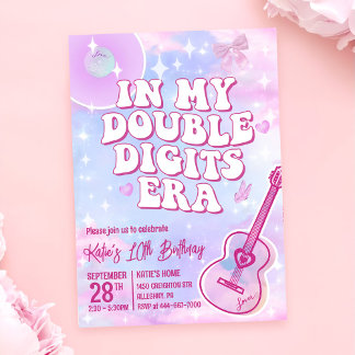 In meinen zweistelligen Ära zum Geburtstag Einladung