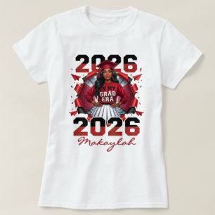 In meiner Abschluss-Ära Schwarze Abiturientin 2026 T-Shirt