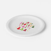 In meiner AF-Ära Sassy Urlaub Weihnachten Pappteller (Schrägansicht)