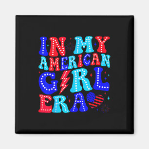 In meiner American Girl-Ära Retro 4. Juli Vierter Magnet