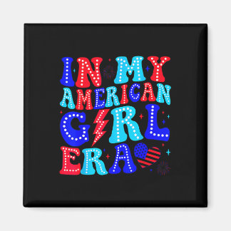 In meiner American Girl-Ära Retro 4. Juli Vierter  Magnet