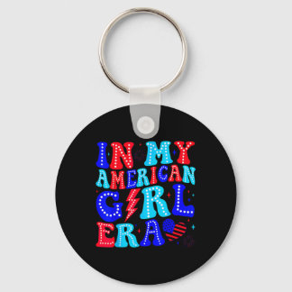 In meiner American Girl-Ära Retro 4. Juli Vierter  Schlüsselanhänger