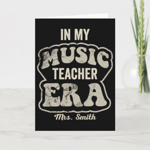 In meiner Ära als Musiklehrer Frau Smith Retro-Mus Karte