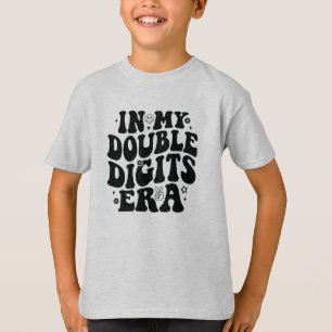 In meiner Ära der doppelten Ziffern Retro 10. Gebu T-Shirt