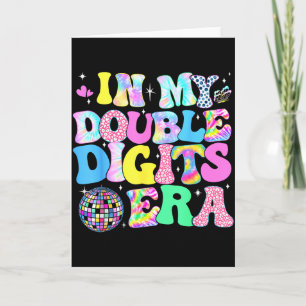 In meiner Ära der doppelten Ziffern Retro 10 Jahre Karte