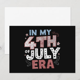 In meiner Ära des 4. Juli USA Amerikanisch Patriot Einladung