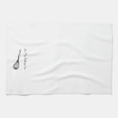 "In meiner Backenzeit" Hand zeichnen Skizze Geschirrtuch (Horizontal)