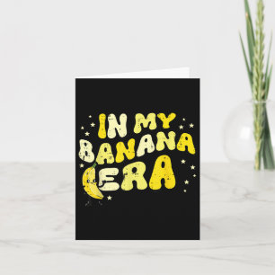 In meiner Bananen-Ära Groovy Lustiges Obst Essen M Karte