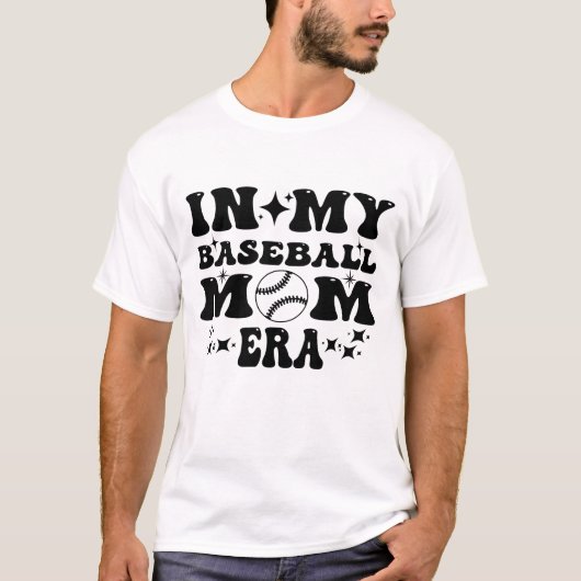 In meiner Baseball-Mama-Ära, Baseball-Grafik-T-Shi T-Shirt (Vorderseite)