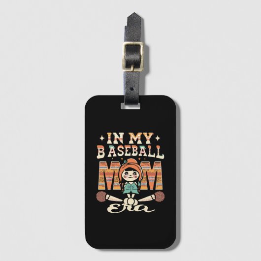 In meiner Baseball-Mama Gepäckanhänger (Vorderseite Vertikal)