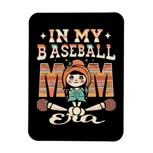 In meiner Baseball-Mama Magnet (Vertikal)
