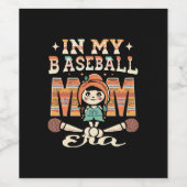 In meiner Baseball-Mama Weinetikett (Einzelnes Label)