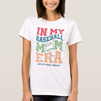 In meiner Baseball-Mom-Ära Retro-Vintage-Zitat T-Shirt