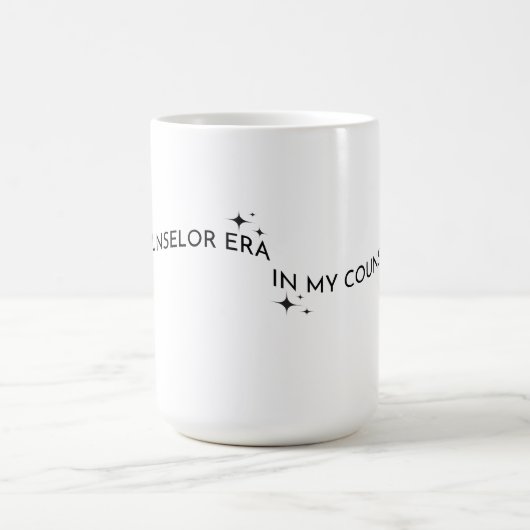 In meiner Beraterzeit mit schwarzen Sternen Kaffeetasse (Mittel)