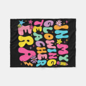 In meiner blühenden Lehrerin Äa lustige Lehren zur Fleecedecke (Vorderseite (Horizontal))