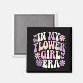 In meiner Blume Mädchen Era Retro Groovy Blume Magnet (Vorderseite/Rückseite)