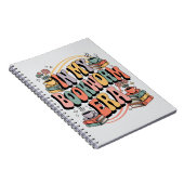 In meiner Bookworm-Ära - Retro Groovy 70's Ästheti Notizblock (Rechte Seite)