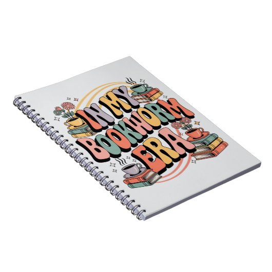 In meiner Bookworm-Ära - Retro Groovy 70's Ästheti Notizblock (Rechte Seite)