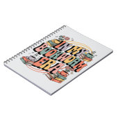 In meiner Bookworm-Ära - Retro Groovy 70's Ästheti Notizblock (Linke Seite)