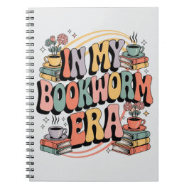 In meiner Bookworm-Ära - Retro Groovy 70's Ästheti Notizblock