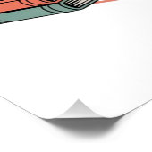 In meiner Bookworm-Ära - Retro Groovy 70's Ästheti Poster (Ecke)