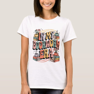 In meiner Bookworm-Ära - Retro Groovy 70's Ästheti T-Shirt