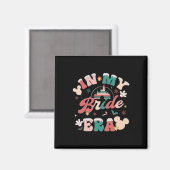 In meiner Bride-Ära Vintag Groovy Weihnachtsfrauen Magnet (Vorderseite/Rückseite)