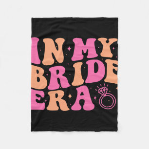 In meiner Bride Era Groovy Bachelorette Wedding Pa Fleecedecke
