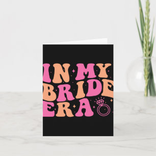 In meiner Bride Era Groovy Bachelorette Wedding Pa Karte