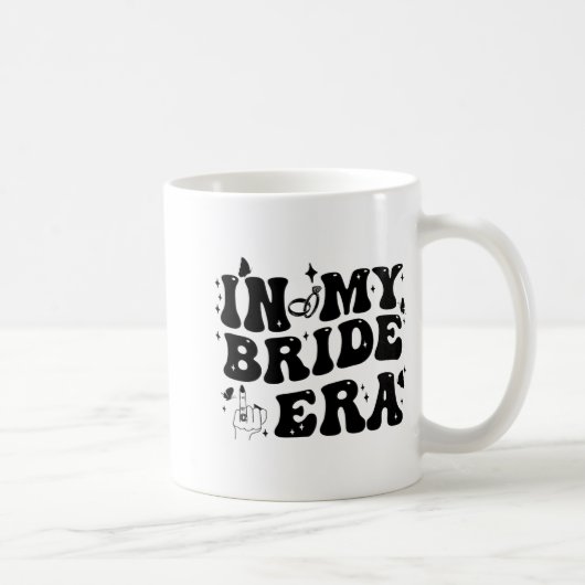 In meiner Bride Era Groovy Bride Junggeselinnen-Ab Kaffeetasse (Rechts)