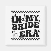 In meiner Bride Era Groovy Bride Junggeselinnen-Ab Magnet (Vorne)
