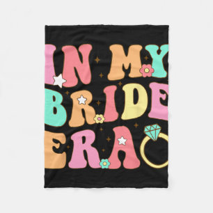 In meiner Bride Era Groovy Wedding Verlobung Bache Fleecedecke