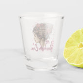 In meiner buchlichen Zeit Schnapsglas (Rückseite)