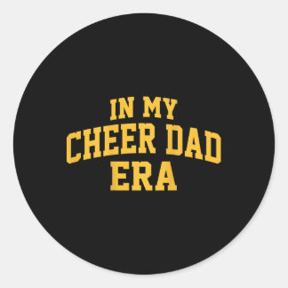 In Meiner Cheer-Dad-Ära Cheerleading Football Chee Runder Aufkleber