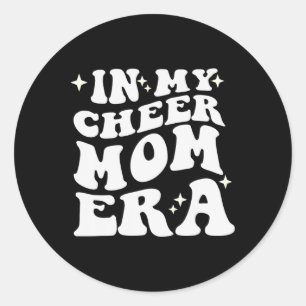 In meiner Cheer-Mom-Ära Cheerleading Football-Mom- Runder Aufkleber