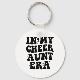 In meiner Cheer-Tante-Ära Cheerleading Mädchen Tee Schlüsselanhänger