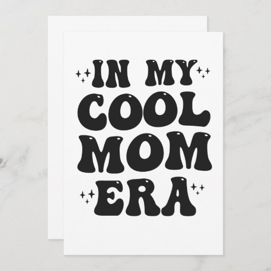 In meiner Coolen Mama Era Groovy Funny Mother Day Einladung (Vorne/Hinten)