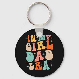 In meiner Daddy-Girl-Ära Lustiger Vatertag Groovy  Schlüsselanhänger