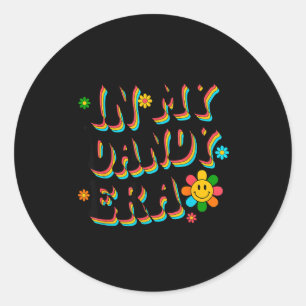 In meiner Dandy-Ära lustige Dandy-Stimmung Farbe f Runder Aufkleber