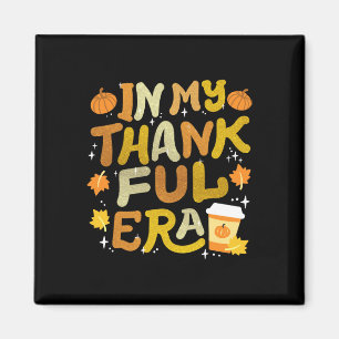 In meiner dankbaren Zeit Retro Groovy Erntedank Fr Magnet