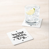 In meiner Delulu-Ära Rechteckiger Pappuntersetzer (Vor Ort)